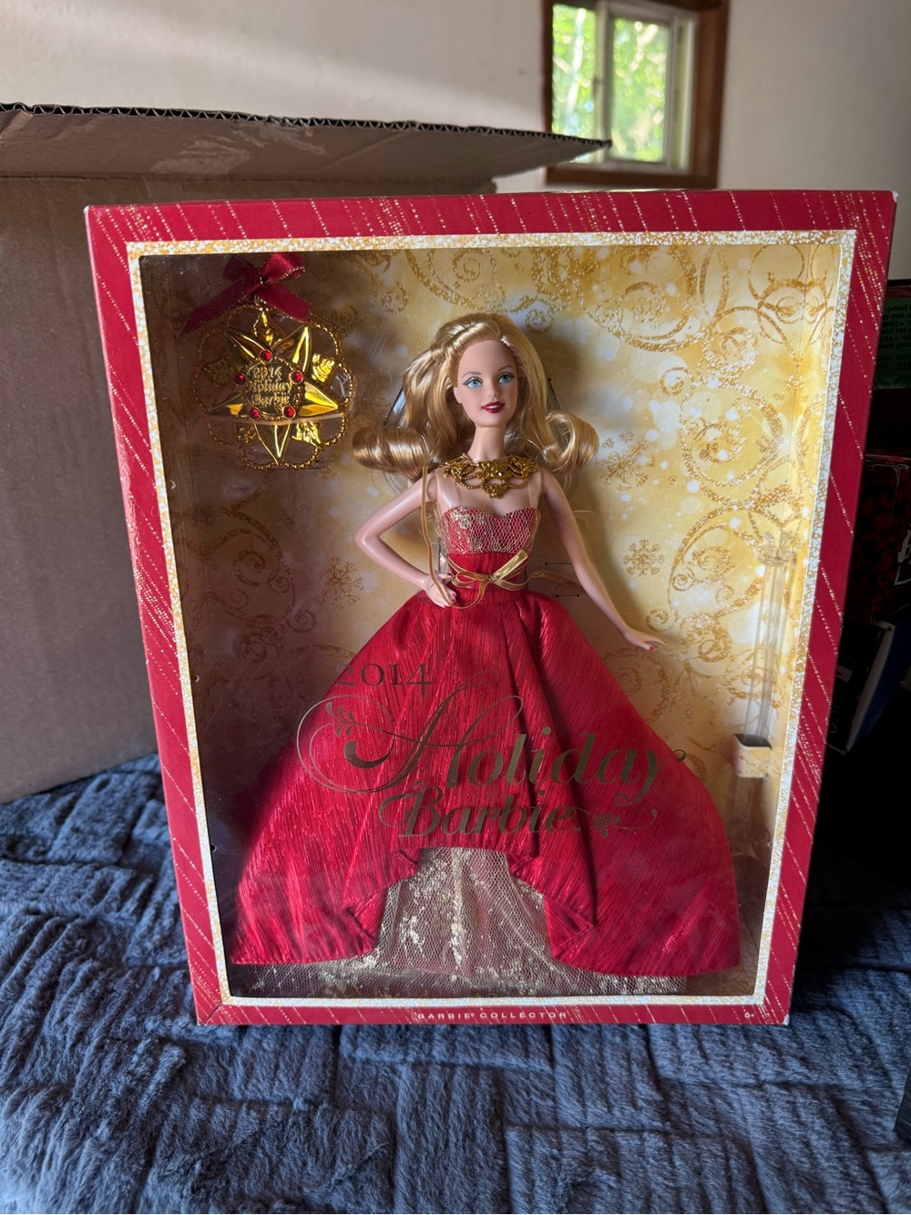 Barbie Red and Gold Holiday Doll